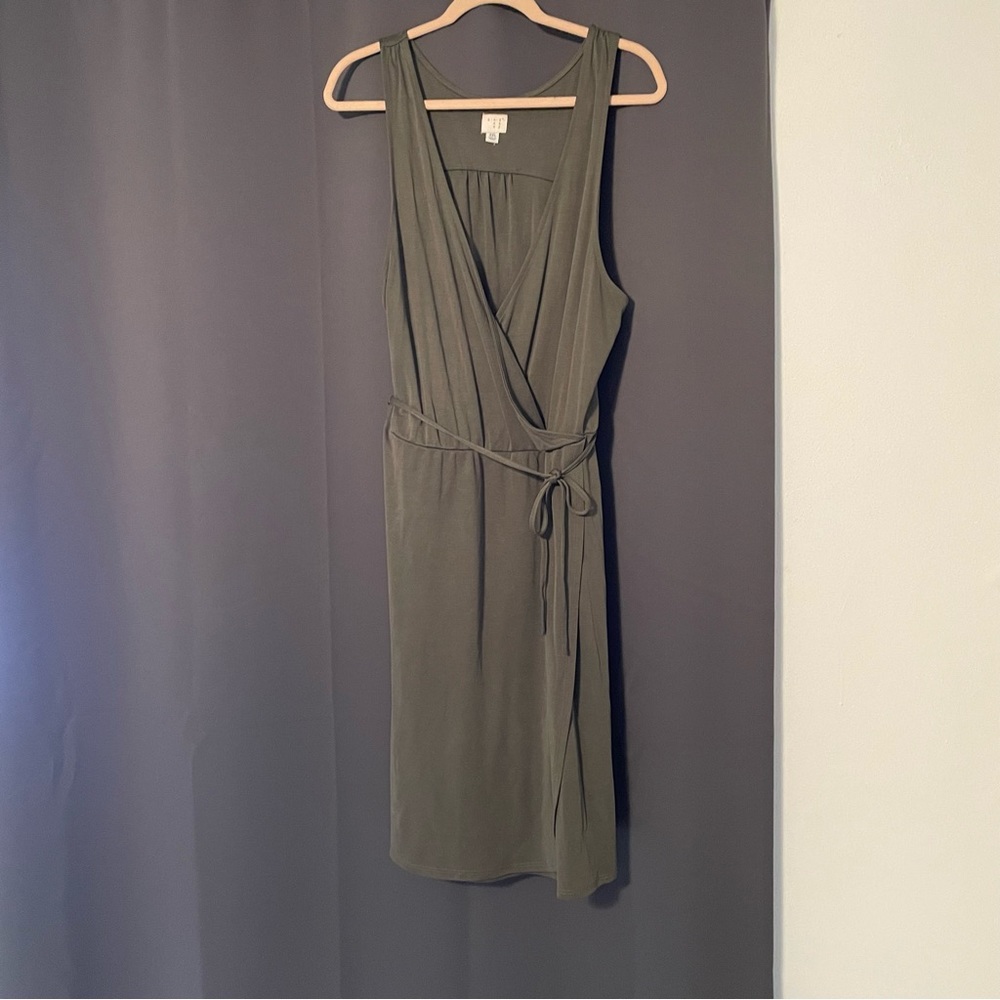 A New Day XXL olive Green Wrap Dress